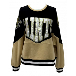 NOS W QOS Two Toned Crew BLK