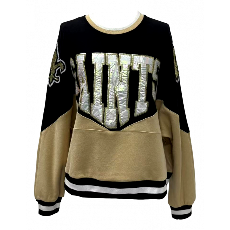 NOS W QOS Two Toned Crew BLK
